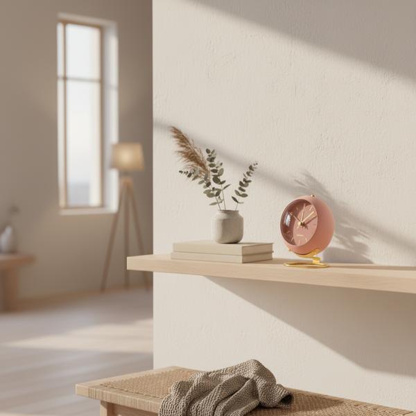 Modern quiet bedside alarm clock