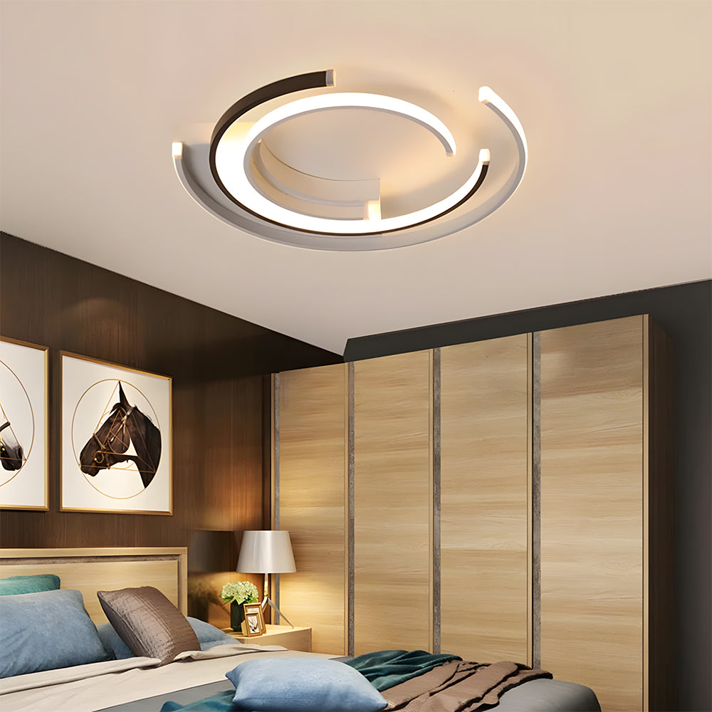 Modern spiral minimalist LED ceiling lamp