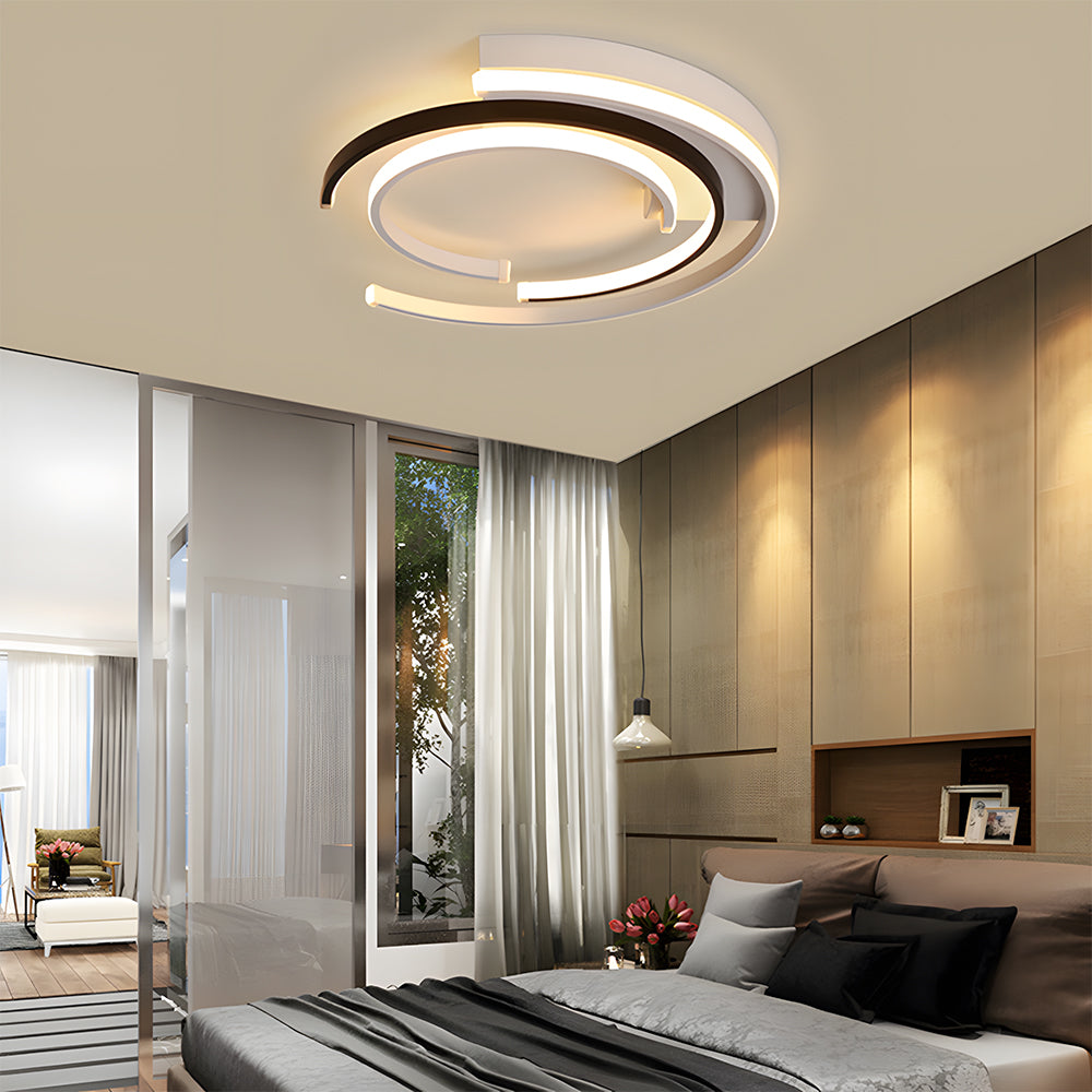 Modern spiral minimalist LED ceiling lamp