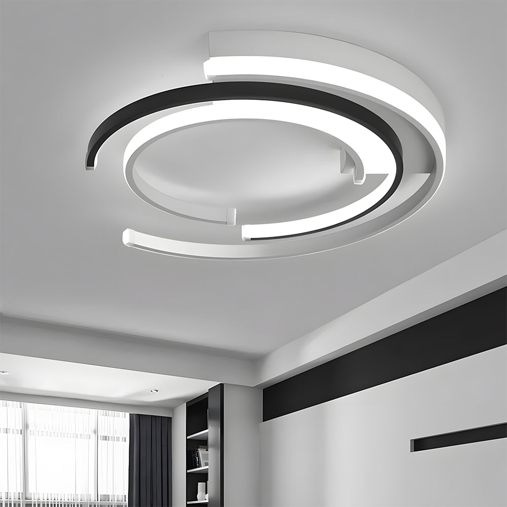 Modern spiral minimalist LED ceiling lamp