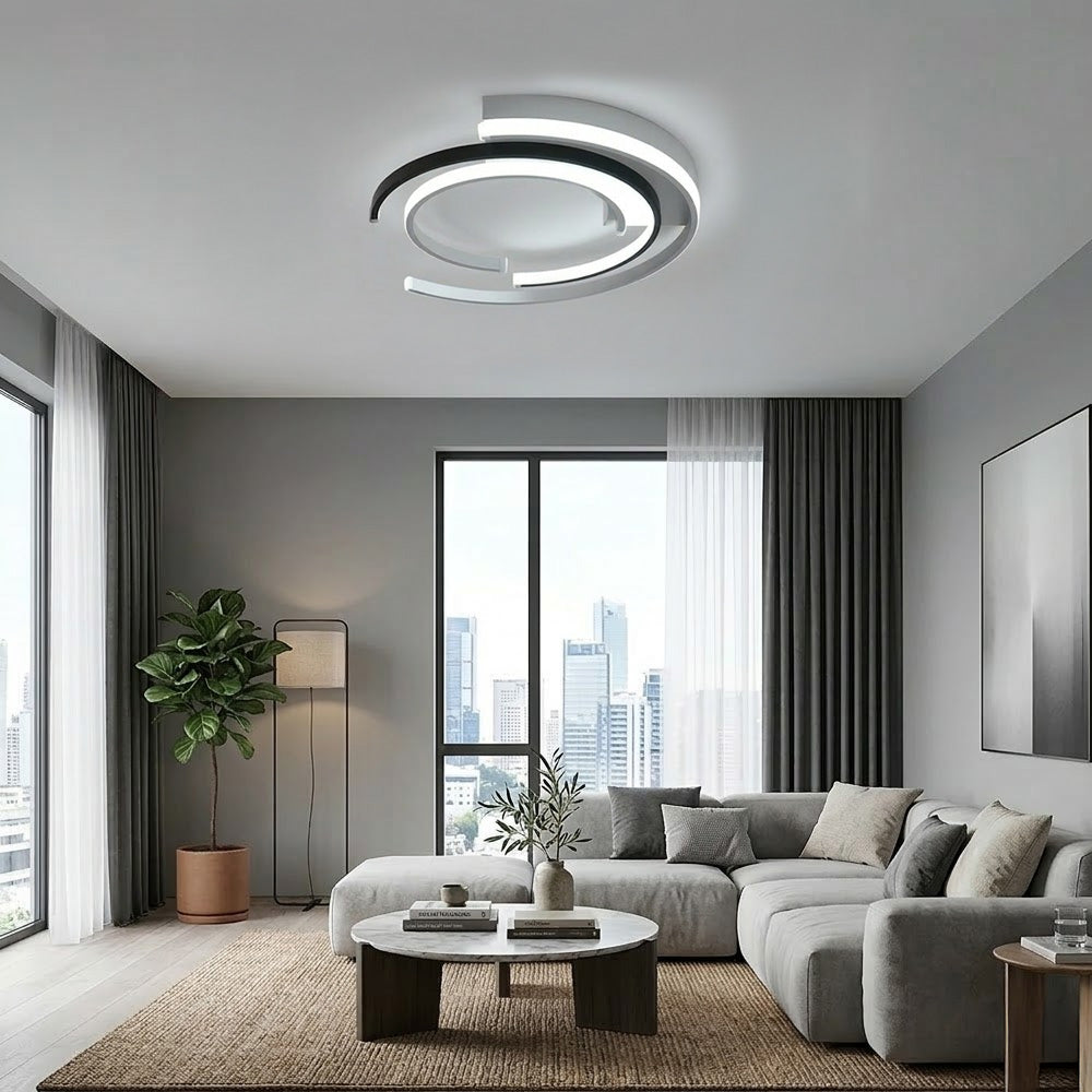 Modern spiral minimalist LED ceiling lamp