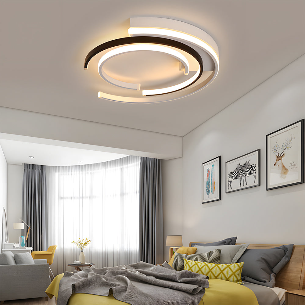 Modern spiral minimalist LED ceiling lamp