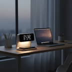 Modern LED alarm clock night lamp for the bedroom