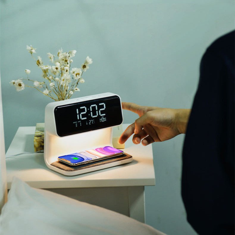 Modern LED alarm clock night lamp for the bedroom