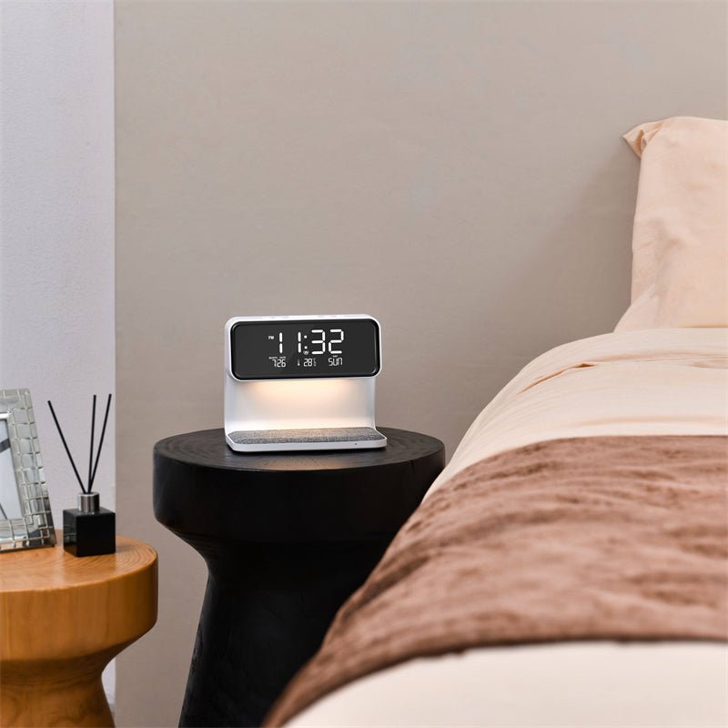 Modern LED alarm clock night lamp for the bedroom