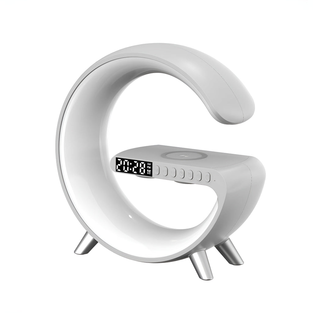 Modern wireless charging alarm clock for bedside table