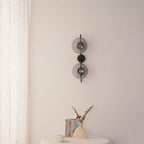 Modern two-point round vertical wall sconce | Sconce for the living room