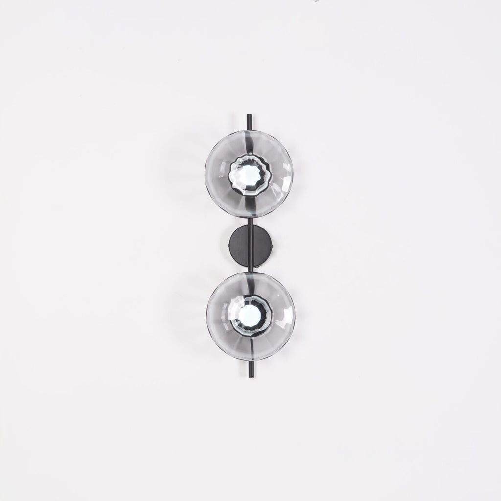 Modern two-point round vertical wall sconce | Sconce for the living room