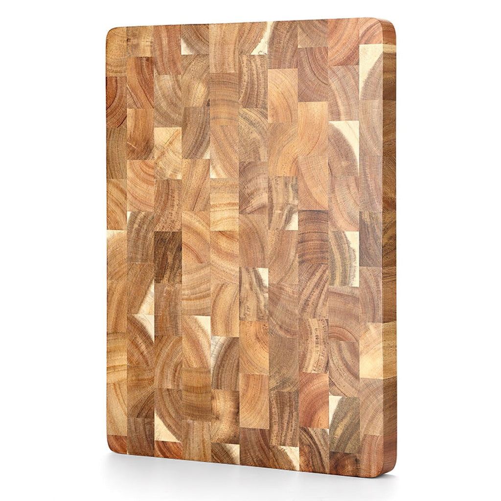 Butcher block kitchen cutting board