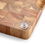 Butcher block kitchen cutting board