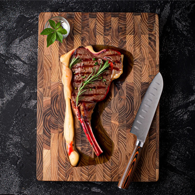 Premium kitchen block cutting board