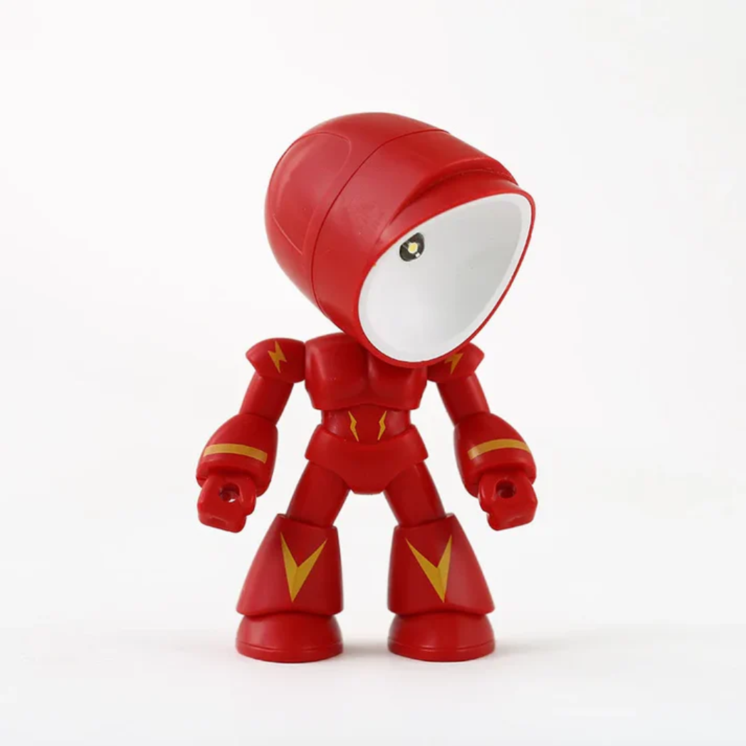 Dziecięca lampka stołowa robot regulowane światło nocne