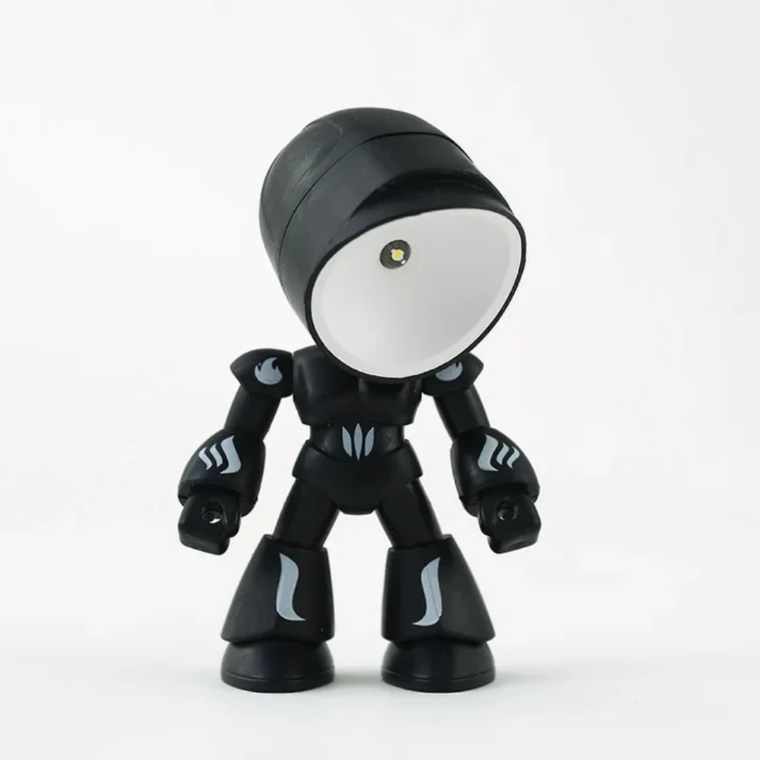 Dziecięca lampka stołowa robot regulowane światło nocne