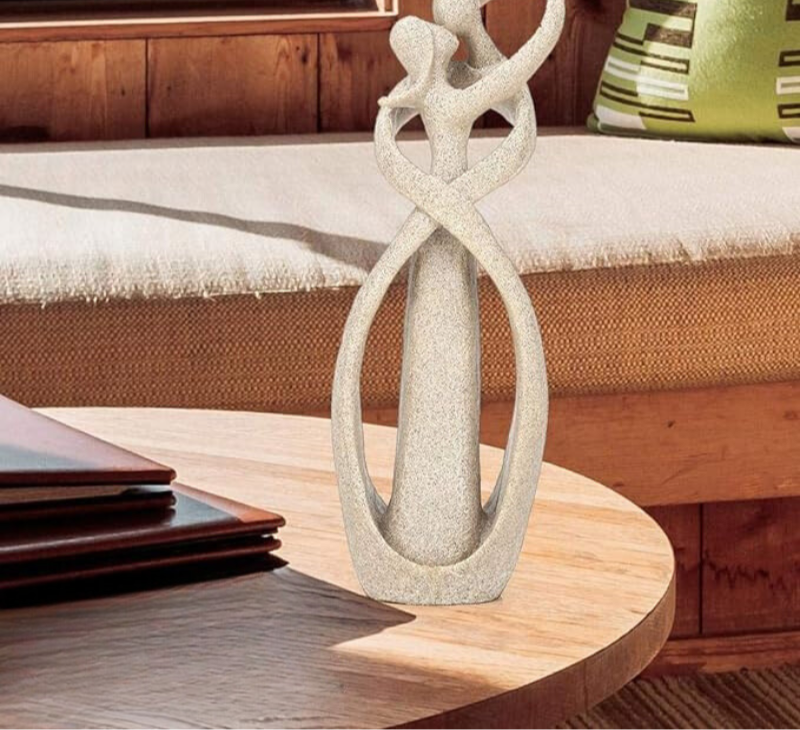 Modern Abstract Decorative Figure in the Shape of a Hug