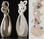 Modern Abstract Decorative Figure in the Shape of a Hug