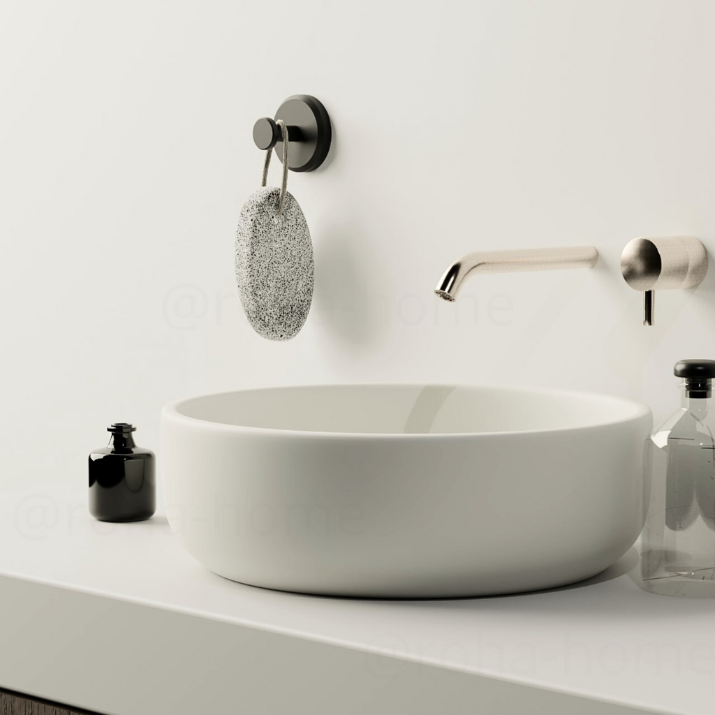 Modern self-adhesive wall hook for bathrooms, no drilling required