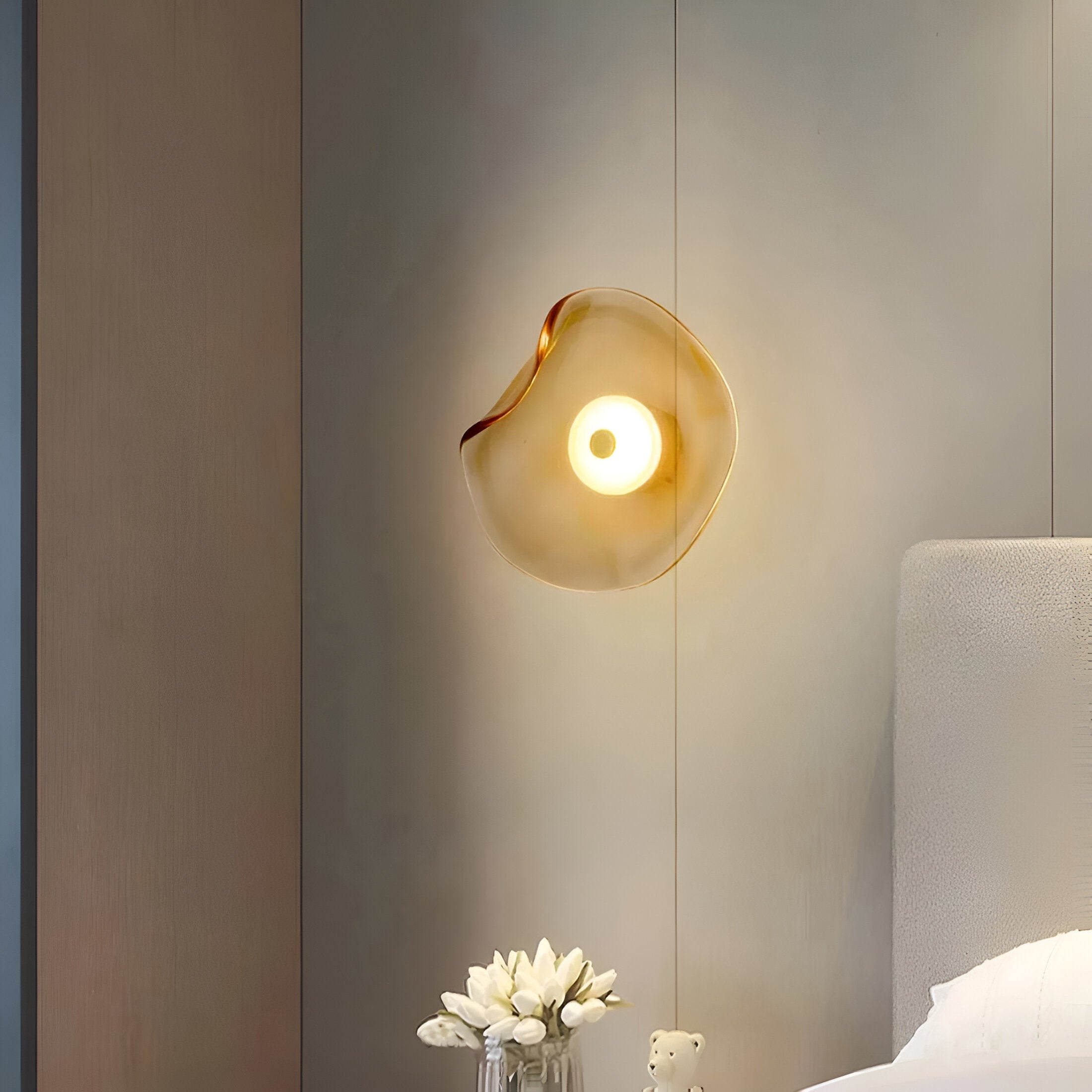 Modern Organic Sculptural LED Wall Sconce
