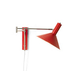 Adjustable wall lamp with movable arm