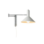 Adjustable wall lamp with movable arm