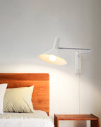 Adjustable wall lamp with movable arm