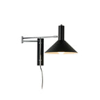 Adjustable wall lamp with movable arm