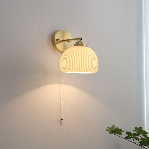 Vintage wall lamp with chain modern