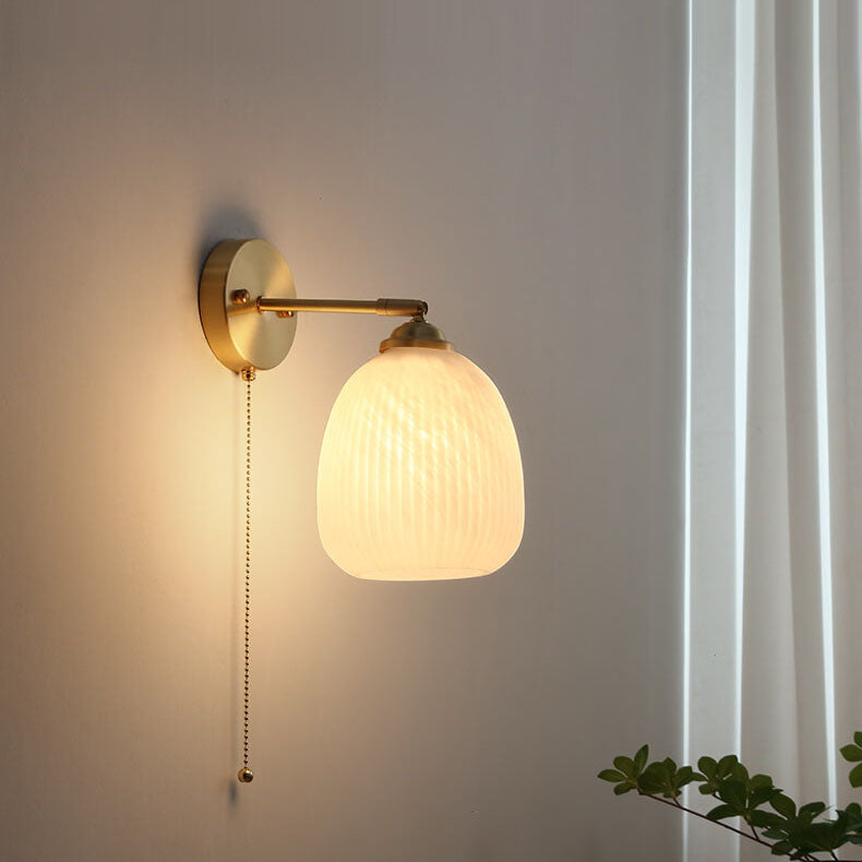 Vintage wall lamp with chain modern