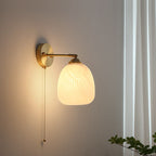 Vintage wall lamp with chain modern