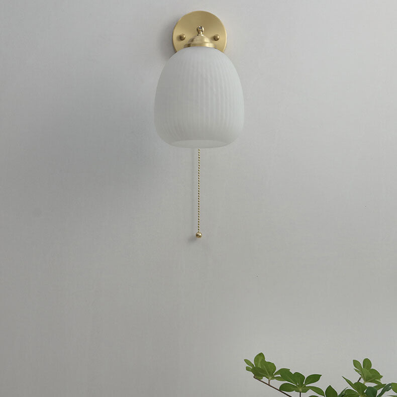 Vintage wall lamp with chain modern