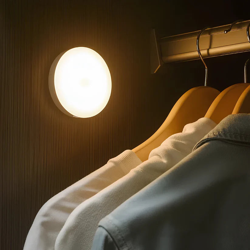 Lampa ścienna LED bezprzewodowa czujnik ruchu ładowana