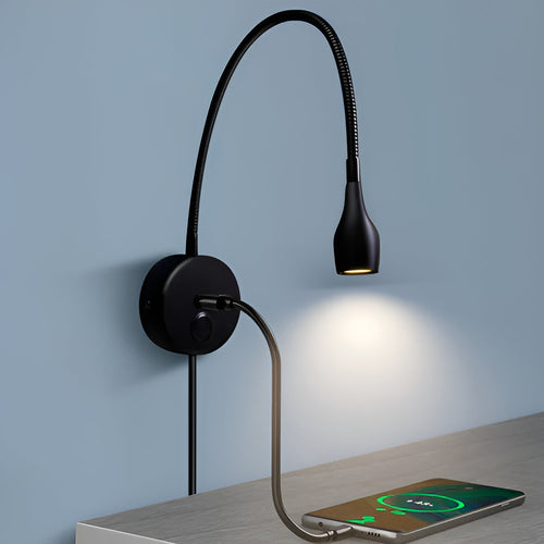 Lampa ścienna LED elastyczny styl do czytania