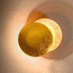 Modern Rotating LED Moon Wall Lamp