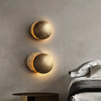 Modern Rotating LED Moon Wall Lamp