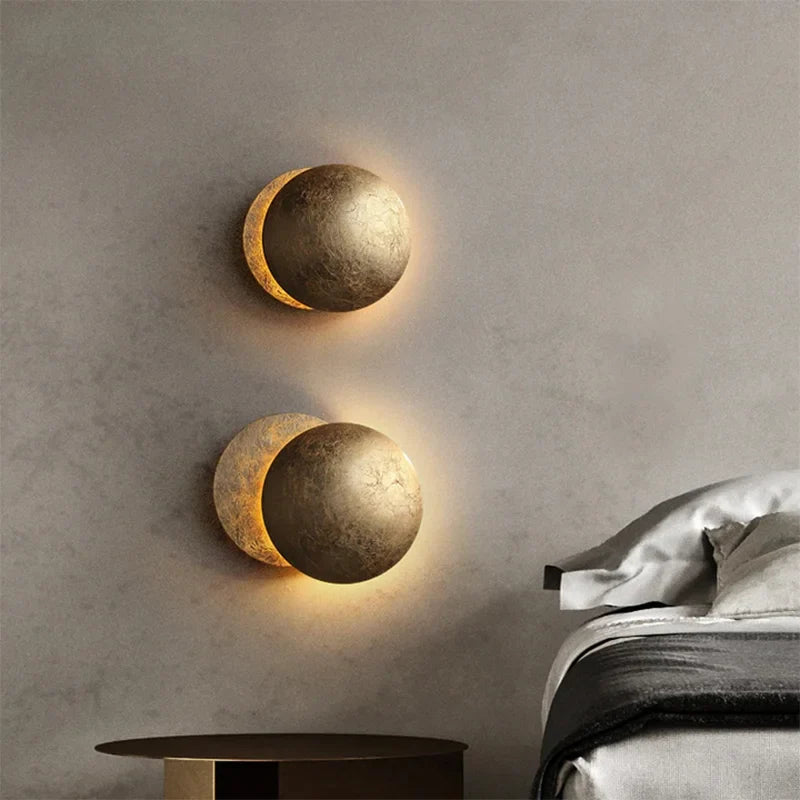 Lampa ścienna LED księżyc nowoczesna obrotowa