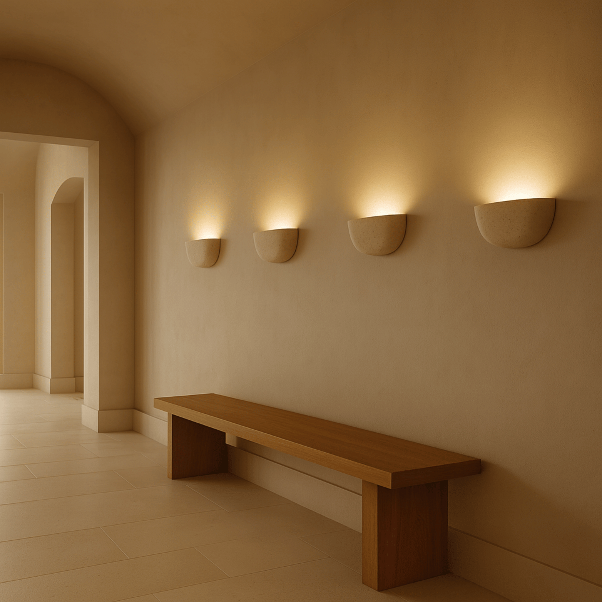 Lampa ścienna LED minimalistyczny ambientowy blask