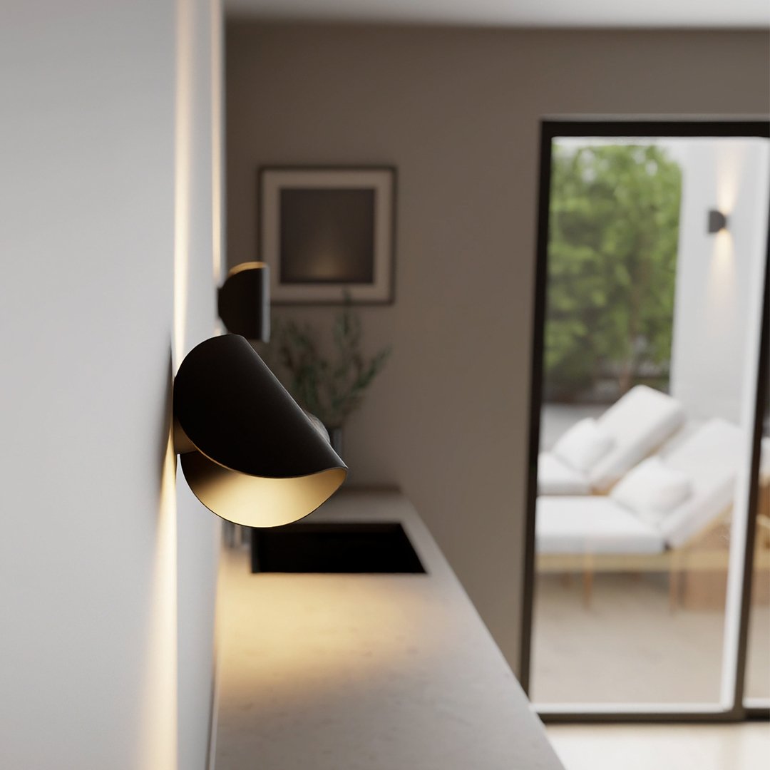 Lampa ścienna LED nowoczesna góra dół