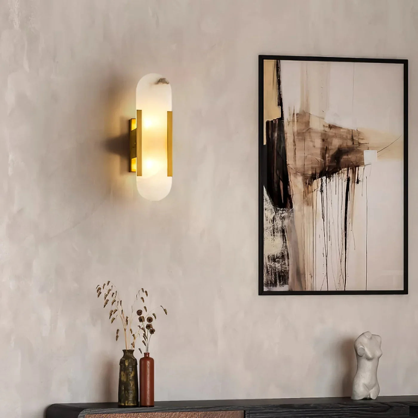 Lampa ścienna LED nowoczesna owalna dekoracyjna
