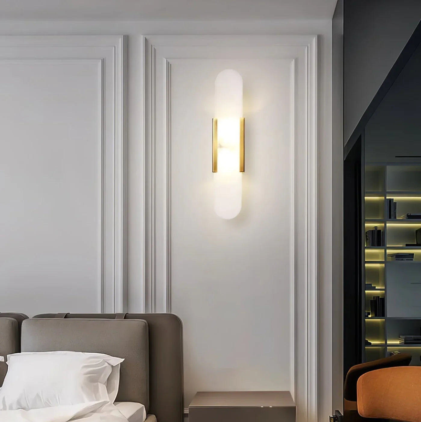 Lampa ścienna LED nowoczesna owalna dekoracyjna