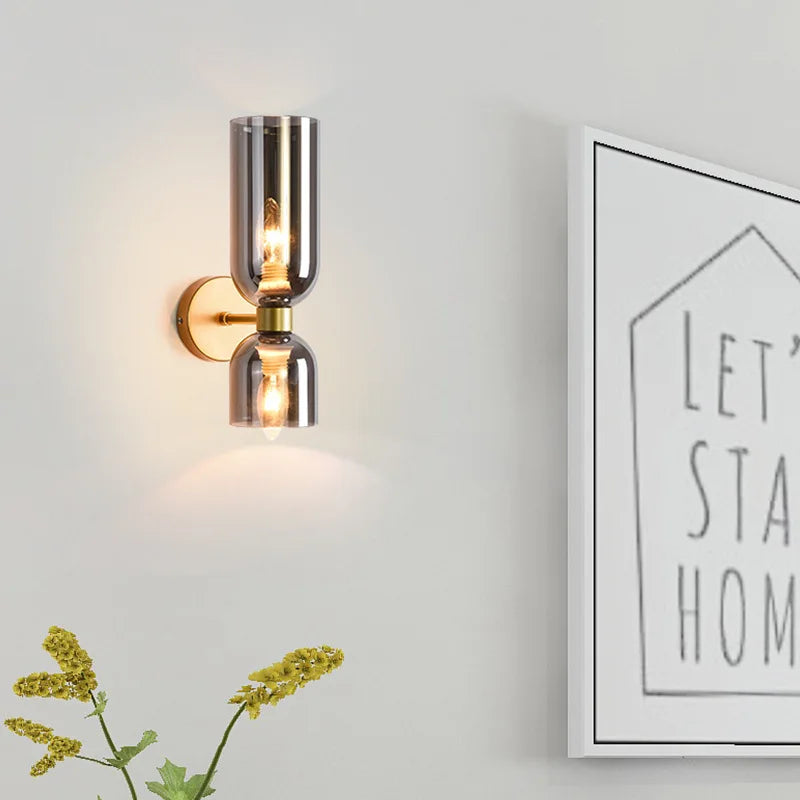Lampa ścienna LED nowoczesna podwójne światło dekoracyjna