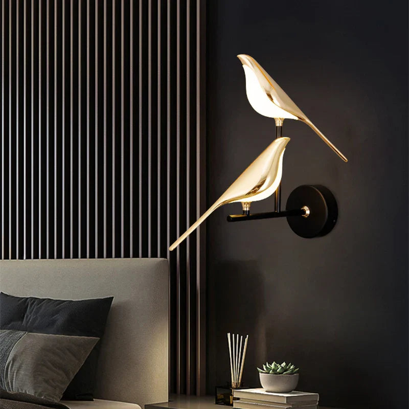 Lampa ścienna LED nowoczesna ptak dekoracyjna
