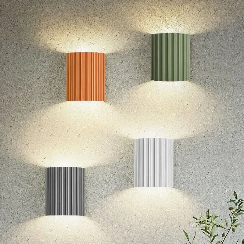 Lampa ścienna LED nowoczesna ryflowana dekoracyjna