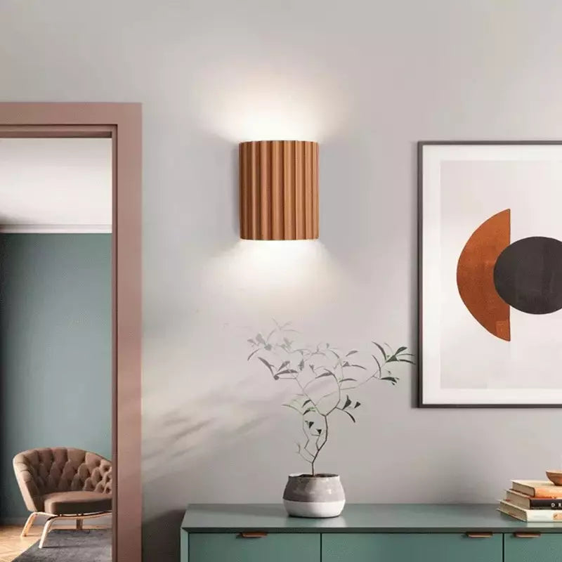 Lampa ścienna LED nowoczesna ryflowana dekoracyjna
