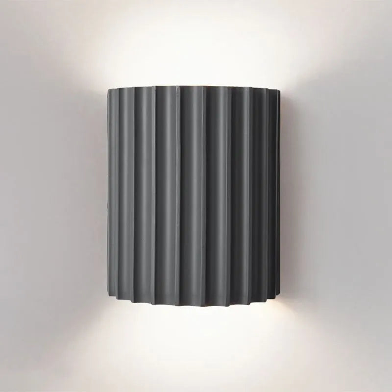 Lampa ścienna LED nowoczesna ryflowana dekoracyjna
