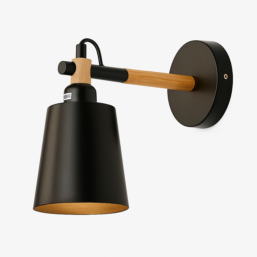 Lampa Ścienna Nowoczesna Nordycka Metalowa