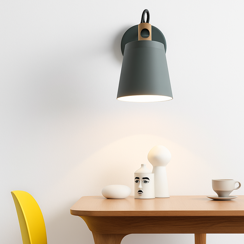 Lampa Ścienna Nowoczesna Nordycka Metalowa