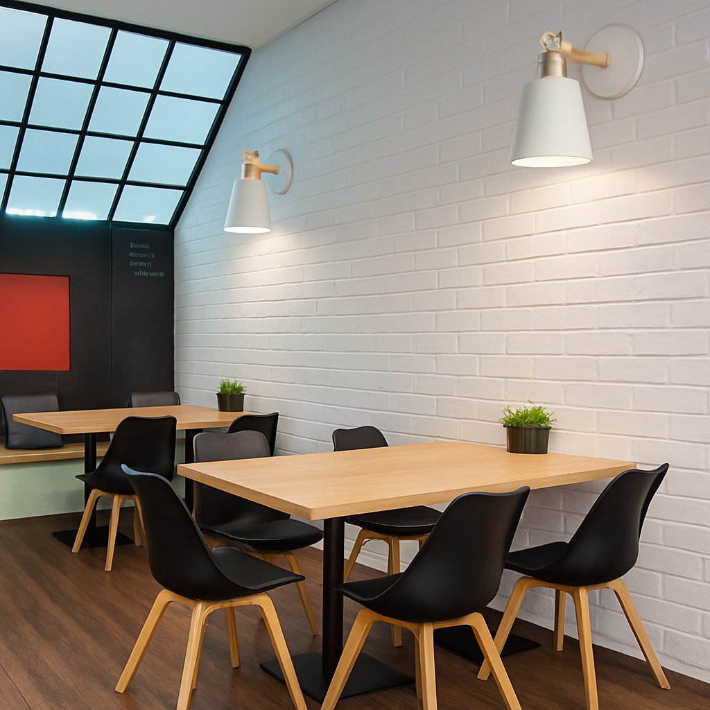 Lampa Ścienna Nowoczesna Nordycka Metalowa