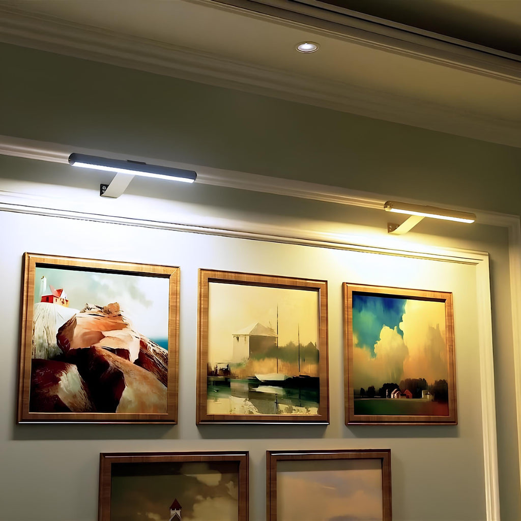 Wireless adjustable LED wall lamp for pictures