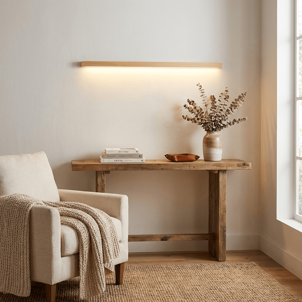 Lampa ścienna minimalistyczna liniowa ambient LED