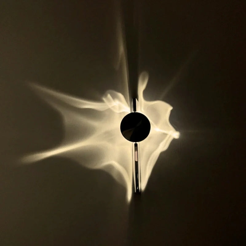 Lampa ścienna nowoczesna LED dekoracyjna artystyczna czarna