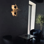 Lampa ścienna nowoczesna LED dekoracyjna artystyczna czarna